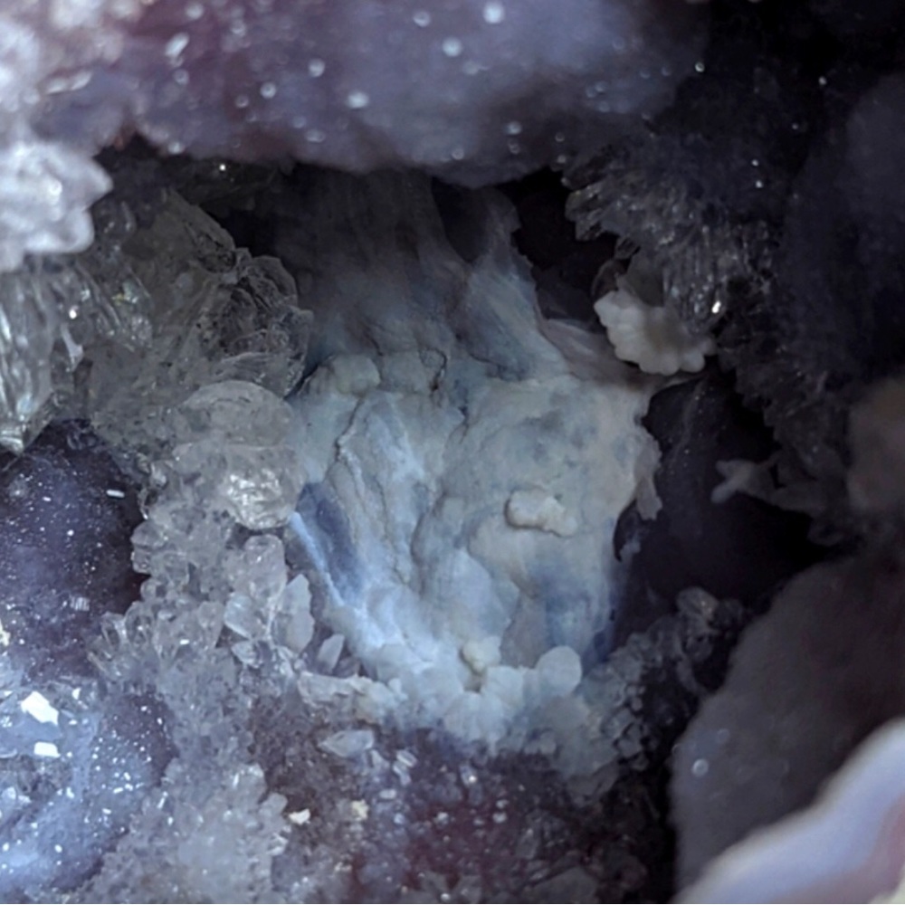 Galaxy Geode Quartz Druzy Crystal - Picture 4 of 11
